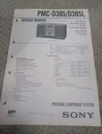 Sony PMC-D305 D305L Radio Stereo Service Repair Manual *original*. Fixed Price $15.00.