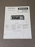 Sanyo Cassette Tape Deck Rd S40 Service Manual D-5863. Fixed Price $64.95.