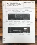 Kenwood KX-W594 KX-W1060 Cassette Service Manual *original*. Fixed Price $19.97.