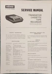 Milovac CR-203 CR-204 Tape Recorder Original Service Manual. Fixed Price $15.00.
