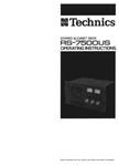 Technics RS-7500US Tape Deck Owners Instruction Manual Reprint. Fixed Price $22.24.