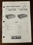 Onkyo A-7055 T-4055 Pre Main Amplifier Tuner Service Manual Original Oem. Fixed Price $29.99.