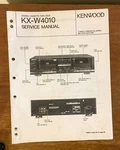 Kenwood KX-W4010 Cassette Deck Service Manual *original*. Fixed Price $12.89.
