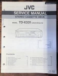 Jvc TD-X331 Cassette Service Manual *original*. Fixed Price $14.97.