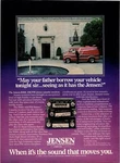 1981 Vintage 8X11 Print Ad For Jensen R406 Stereo Cassette Receiver Custom Van. Fixed Price $9.95.