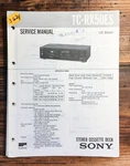 Sony TC-RX50ES Cassette Service Manual *original*. Fixed Price $14.97.