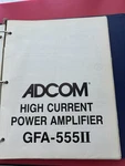 Adcom Manuals And Sales Literature Set. Original Owner... Fixed Price $64.00.