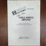 Vintage Herald Electronics Solid State Pa Amplifier Mod AM-53A Manual. Fixed Price $20.00.