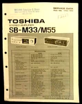 Toshiba SB-M33 SB-M55 Stereo Amplifier Original Service Repair Manual. Fixed Price $19.94.
