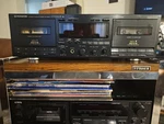 Pioneer Stereo Double Cassette Deck Model CT-W830R. Fixed Price $299.00.