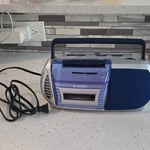 Curtis Rc 519 Silver Blue Boombox Cassette Tape Am/fm Radio Player. Fixed Price $74.99.