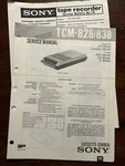 Sony TCM-828 Cassette-corder Tape Recorder Service Manual Original Genuine Oem. Fixed Price $13.99.