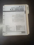 Yamaha KX-390/490 Service Manual Original Repair Book Stereo Cassette Deck. Fixed Price $49.99.