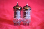 Matched Pair Hewlett Packard Ge 12AX7 Long Plate Vacuum Tubes Made In Usa. Fixed Price $75.00.