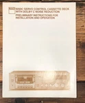 Nad Model 6050C Cassette Owners / User Manual *original*. Fixed Price $24.97.