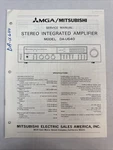 Vintage Mitsubishi Service Manual Model Number DA-U640. Fixed Price $30.00.