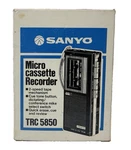 Vintage Sanyo Microcassette Recorder Trc 5650 Original Box Open. Fixed Price $8.99.