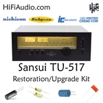 Sansui TU-517 Tuner Rebuild Restoration Recap Service Kit Fix Repair Capacitor. Fixed Price $125.00.