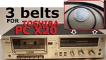 New Fits Toshiba Pc X20 Old School Tape Deck (3 Belts)!. Fixed Price $14.25.