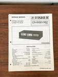 Fisher CR-W881 CR-W882 Cassette Service Manual *original*. Fixed Price $14.97.