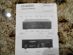 Kenwood KX-W8050 Audio Cassette Deck Service Manual. Fixed Price $15.99.