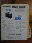 Sharp RD-475U Service Manual Original Repair Book Portable Radio. Fixed Price $20.00.