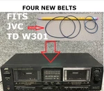 4 Pcs Kit Fits Jvc Td W301 (lot Of Four Belts) New!. Fixed Price $14.95.