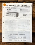 Sharp RT-30 Cassette Service Manual *original*. Fixed Price $14.97.