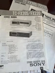 Sony TC-FX205 TC-FX220 Service Manual From The Usa **original**. Fixed Price $12.99.