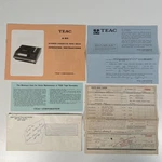Teac A-20 Cassette Tape Deck Operating Instructions Manual W/ Original Receipt. Fixed Price $26.95.