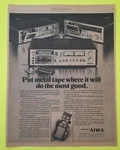 Aiwa AD-6900MK Ii Cassette Tape Deck Player 1979 Music Art Decor. Fixed Price $9.95.