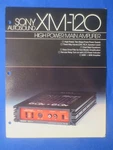 Sony XM-120 Car Audio Amplifier Brochure Catalog Original The Real Thing. Fixed Price $12.07.