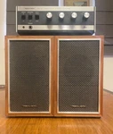 Vintage Realistic SA-101 Stereo Amplifier + Minimus 8 Speakers. Fixed Price $149.00.
