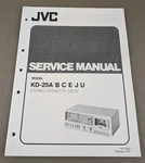 Jvc Model KD-25A/B/C/E/J/U Stereo Cassette Deck Service Manual D-3650. Fixed Price $54.95.