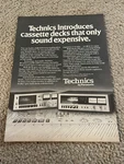 Vintage 1977 Panasonic Technics RS-615US RS-630TUS Stereo Deck Receiver Print Ad. Fixed Price $6.99.