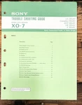 Sony XO-7 Cassette Receiver Troubleshooting Guide Manual *original*. Fixed Price $19.97.