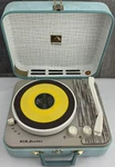 Vintage Rca Victor Victrola 1-EMP-2L Tube Record Player Blue Working. Fixed Price $249.99.