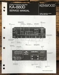 Kenwood KA-880D Amplifier Service Manual *original*. Fixed Price $24.97.