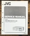 Jvc KD-65 -65A Cassette Service Manual *original*. Fixed Price $24.97.
