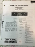 Onkyo TA-RW490 Cassette Deck Original Service Repair Manual. Fixed Price $5.00.