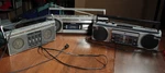 Vintage 80S Boombox Radio Lot Panasonic RX-F9 General Electric 3-5623A For Parts. Fixed Price $119.99.