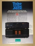 1986 Sansui C-2102 B-2102 Stereo Amplifiers Vintage Print Ad. Fixed Price $9.99.