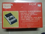 Vintage Sears Cassette Player/recorder 612168 Original Box Tested Good. Fixed Price $49.95.