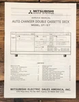 Mitsubishi DT-157 Cassette Service Manual *original*. Fixed Price $14.97.