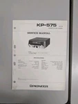 Pioneer KP-575 Cassette Car Stereo Service Manual D-5662. Fixed Price $64.95.