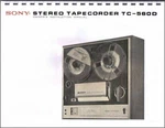 Sony TC-560D Reel-to-reel Tape Deck Owners Manual. Fixed Price $13.95.