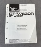 Pioneer CT-W630R/W530R Cassette Deck Original Service Manual W/fiche J0497. Fixed Price $14.79.