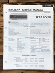 Sharp RT-160S Cassette Service Manual *original*. Fixed Price $19.97.