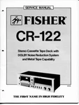 Vintage Fisher Service Manual Stereo Cassette Tape Deck W/ Dolby Model CR-122. Fixed Price $6.00.