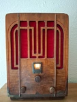 1930S Westinghouse Tombstone Radio Art Deco Wood Cabinet Rca Tubes. Fixed Price $195.00.
